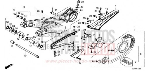 BRAS OSCILLANT VFR800XF de 2015
